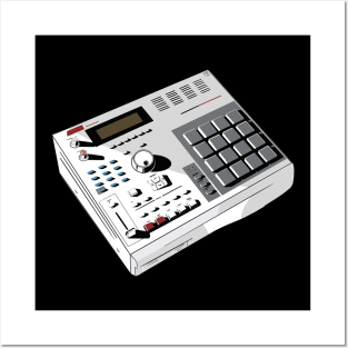 Akai mpc 2000 white Posters and Art